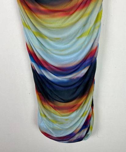 Caution to the Wind NWOT  Multicolor Strapless Ruched Bodycon Dress Size Small S