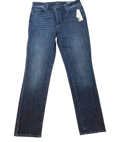 Talbots  Straight‎ Leg Jeans Size 6 Petite Medium Wash High Waist Full Length