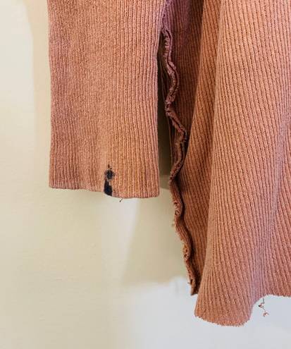 Free People We the Free Pullover Turtleneck Top in Terra Cotta size XS/S