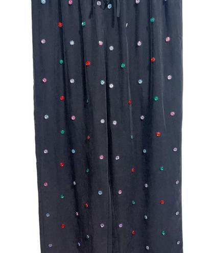 Hill House NEW NWT  Jammie Jewel Pant In Black Multi