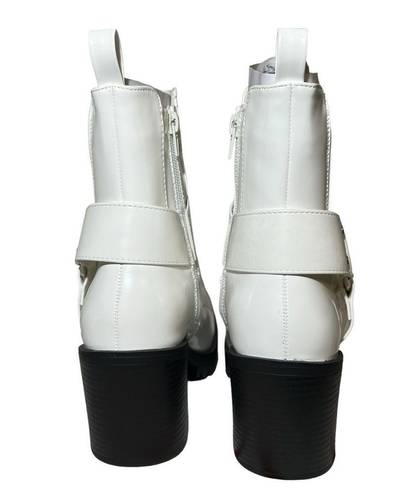 Shoedazzle  Enslee Ankle Boots Western Bootie Boho Black Hippie Harness