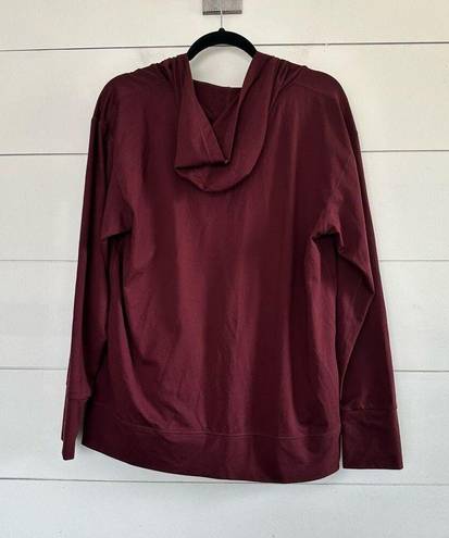 Vuori  Women’s Large Maroon Full Zip Halo Performance Hoodie