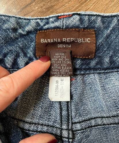 Banana Republic Denim Bootcut Flare jeans 100% cotton Distressed Women’s size 6