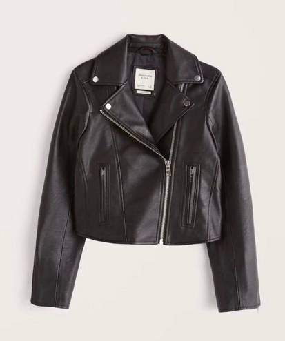 Abercrombie & Fitch Aberocrombie Vegan Leather Jacket