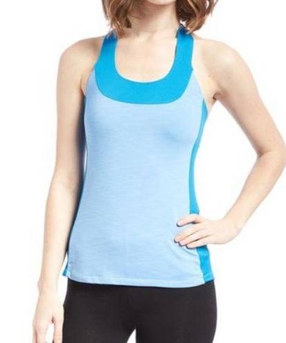 Azure Moxie Cycling T Back Tank Top  Blue Size Small