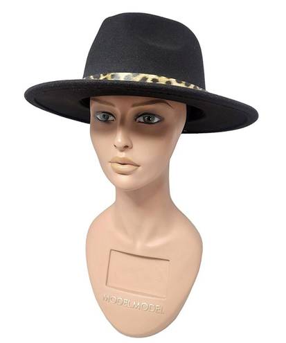 Juicy Couture  Fedora Hat with Leopard Trim