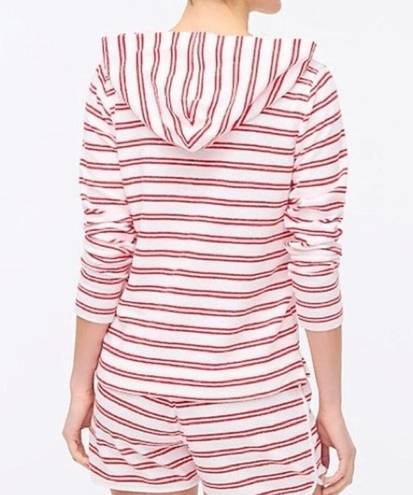 J.Crew  Factory Towel terry lace-up hoodie