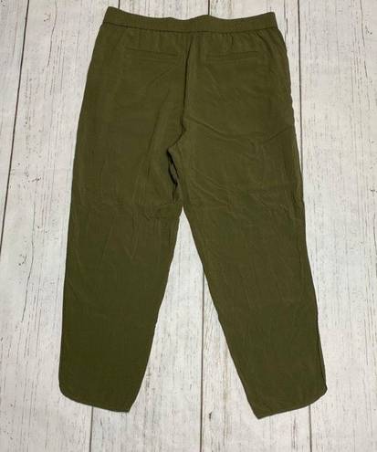 Madewell Track Trousers Pull On Joggers in Olive Green Size Medium