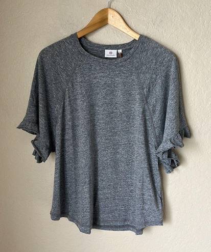 AG Adriano Goldschmied Adriano Goldschmied (AG) Grey Ruffle Tee NWT