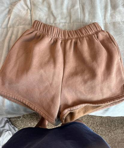 Brown Sweat Shorts Size M