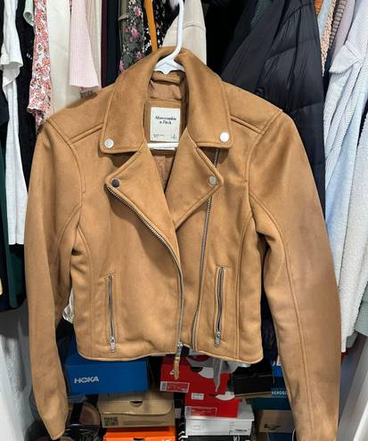 Abercrombie & Fitch The Vegan Suede Moto Jacket