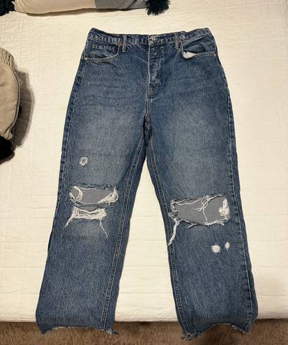 Free People We The Free Distressed Tapered Baggy Boyfriend Jeans