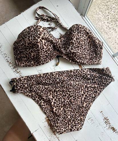 Victoria's Secret Victoria secret animal print leopard bikini set