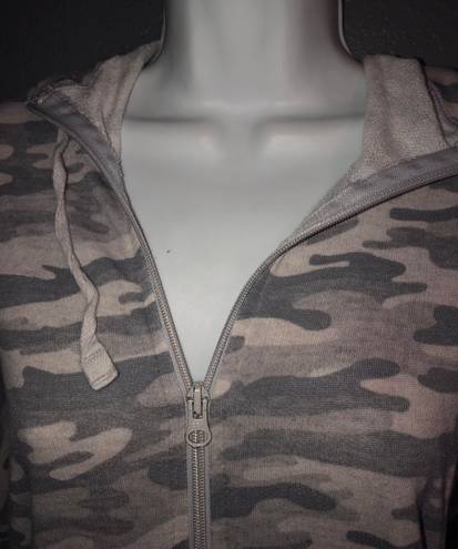 Xersion Womens Camo Fall Full zip Sweatshirt Hoodie size Medium