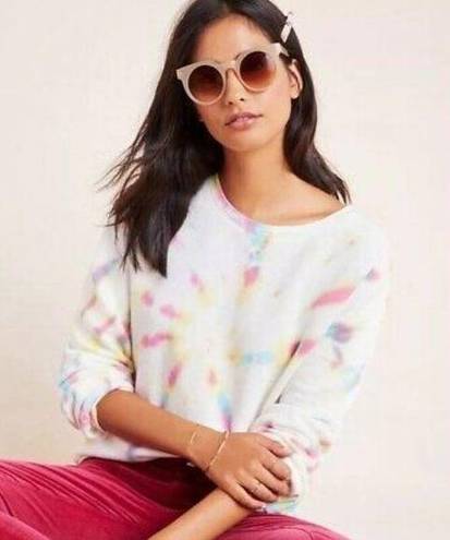 Anthropologie NEW  Multi Tie Dye Tapered‎ Sweatshirt Size M