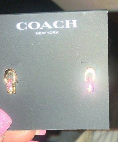 Coach  earrings never worn new with tags
