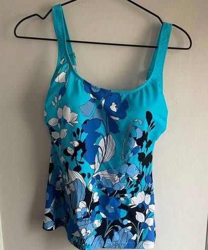 Gottex New!  Floral Art Round Neck Tankini Top