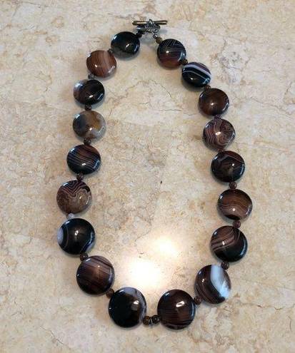 Onyx NEW Brown  Agate Necklace