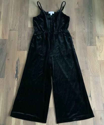 Popsugar Woman’s Velour Black Jumpsuit Size Medium