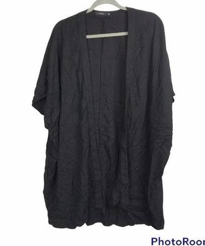 Talula  solid black open front cardigan kimono size S/M