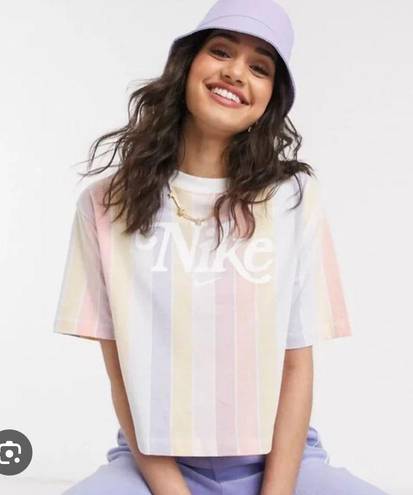 Nike Pastel Rainbow Striped Tee