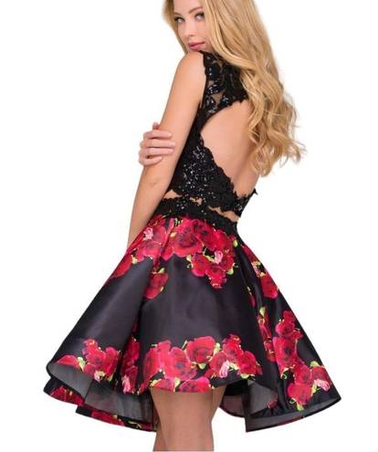 Jovani  2 Piece Skirt Set Floral Size 6 NEW