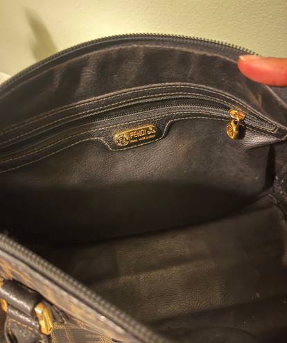 Fendi Vintage Zucca Boston Bag