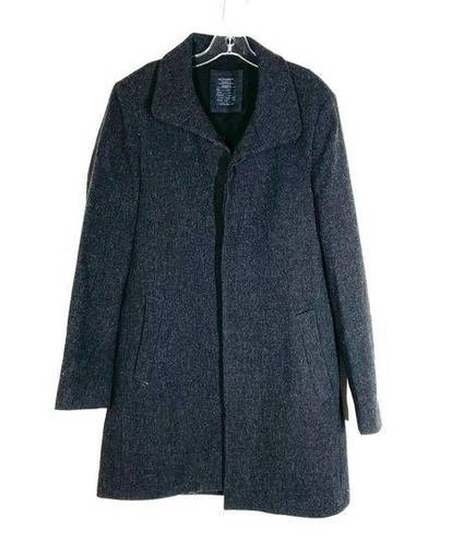 All Saints Charcoal Grey Wool Button Front Pea Coat Size 40 (US M / 8)