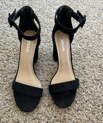 Soda Ankle Strap Heels