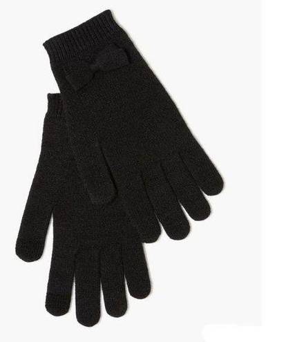 J.Crew NWT  Bow Tech Gloves Black