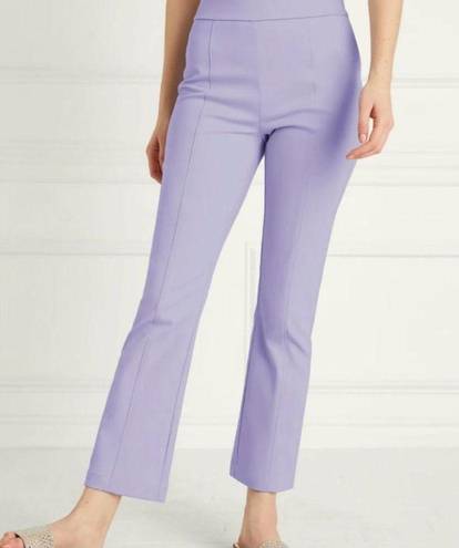 Hill House NWT  The Claire Pants Mid Rise Lavender Stretch Cotton Sz L