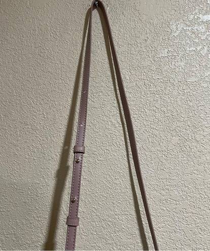 Anthropologie Samara |  vegan leather cross body shoulder bag in Peony Pink