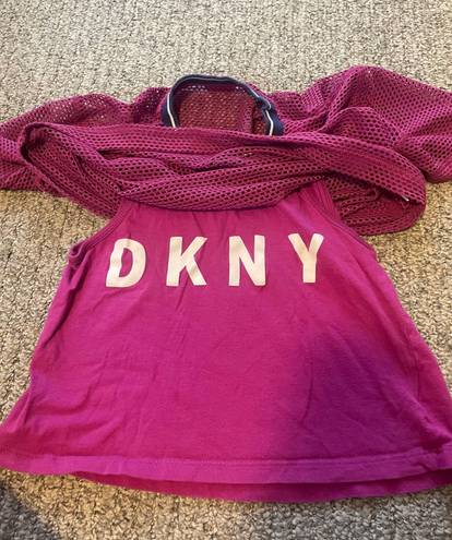 DKNY sport purple active T-shirt s7