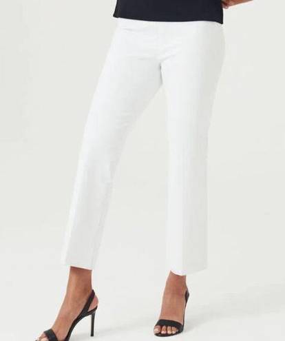 Spanx READ  Medium Tall On the Go Kick Flare Pants 20373T Classic White Pull On