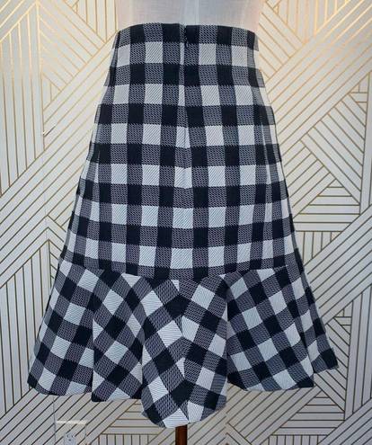 Tracy Reese  New York Gingham Flare Skirt