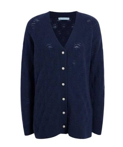 Hill House  The Simple Grandpa Cardigan Sweater Navy Blue Size L