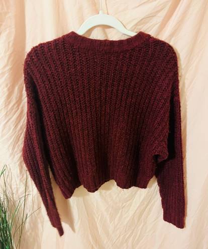 American Eagle Oversized Maroon Sweater