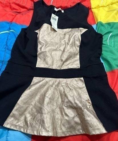 Arden B  Black And Gold Blouse $44