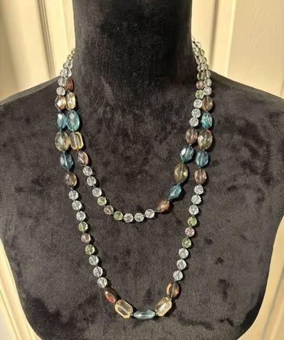 American Eagle  Long Acrylic Beaded Necklace