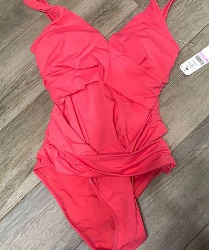 Tommy Bahama New.  coral swimsuit with tummy control. Normally $149 online now. S