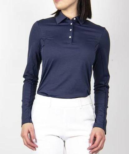 Polo Kjus Golf Elena Cooling  Long Sleeve Women's Size XS /EU 34 Atlanta Blue NEW