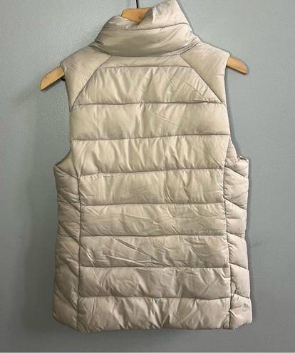 Nicole Miller  Original Vest Quilted Lightweight Size Small Cream Beige NWT