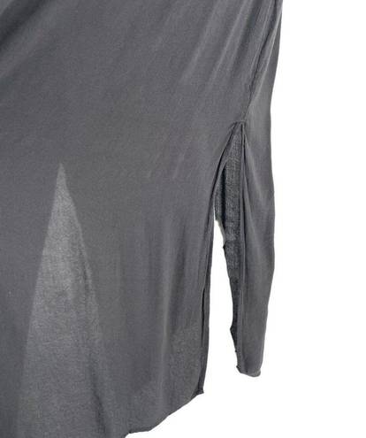 Aerie  Side-Slit Long Beach Swim Cover-Up Maxi Dress Dark Gray size Large