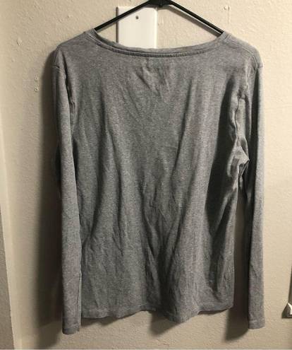 Tommy Hilfiger  Gray Women's Long Sleeve T-shirt Large