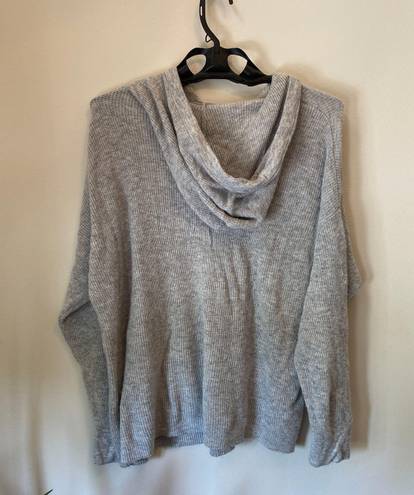 The Loft  Grey Pullover Knit Hoodie Size Extra Large  