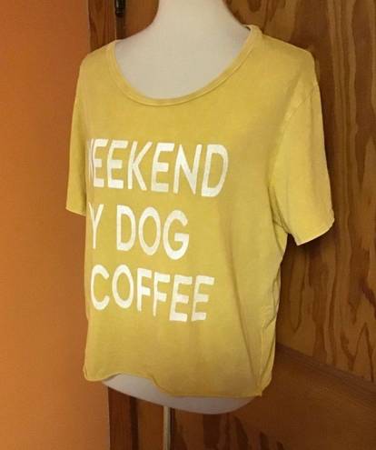 Grayson Threads 3 for 20 $ bundle Weekend, my dog, n coffee slouchy graphic t shirt