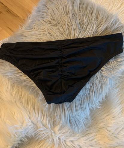 Catalina Black Bikini Bottom  New Womens XL 16 18 Low Rise Swimsuit