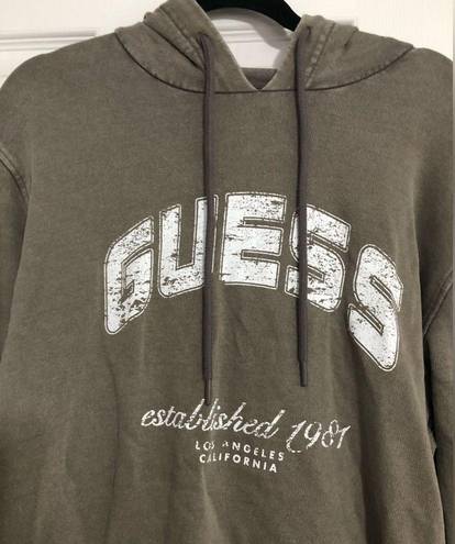 Guess  hooded sweatshirt women’s size large rustic‎