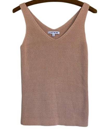 Elizabeth and James  Women’s Peach Sleeveless Cotton/Rayon Knit Tank Sweater Sz M