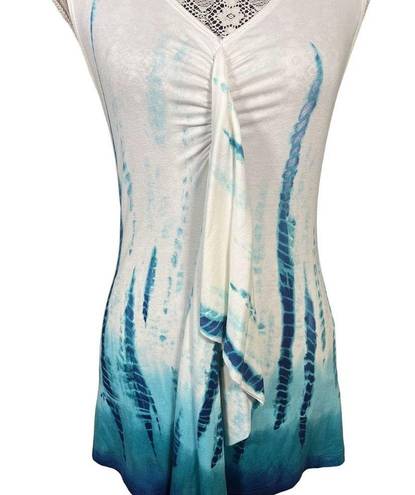 Karen Kane  Summer Seas Cascade Tank / Size Medium